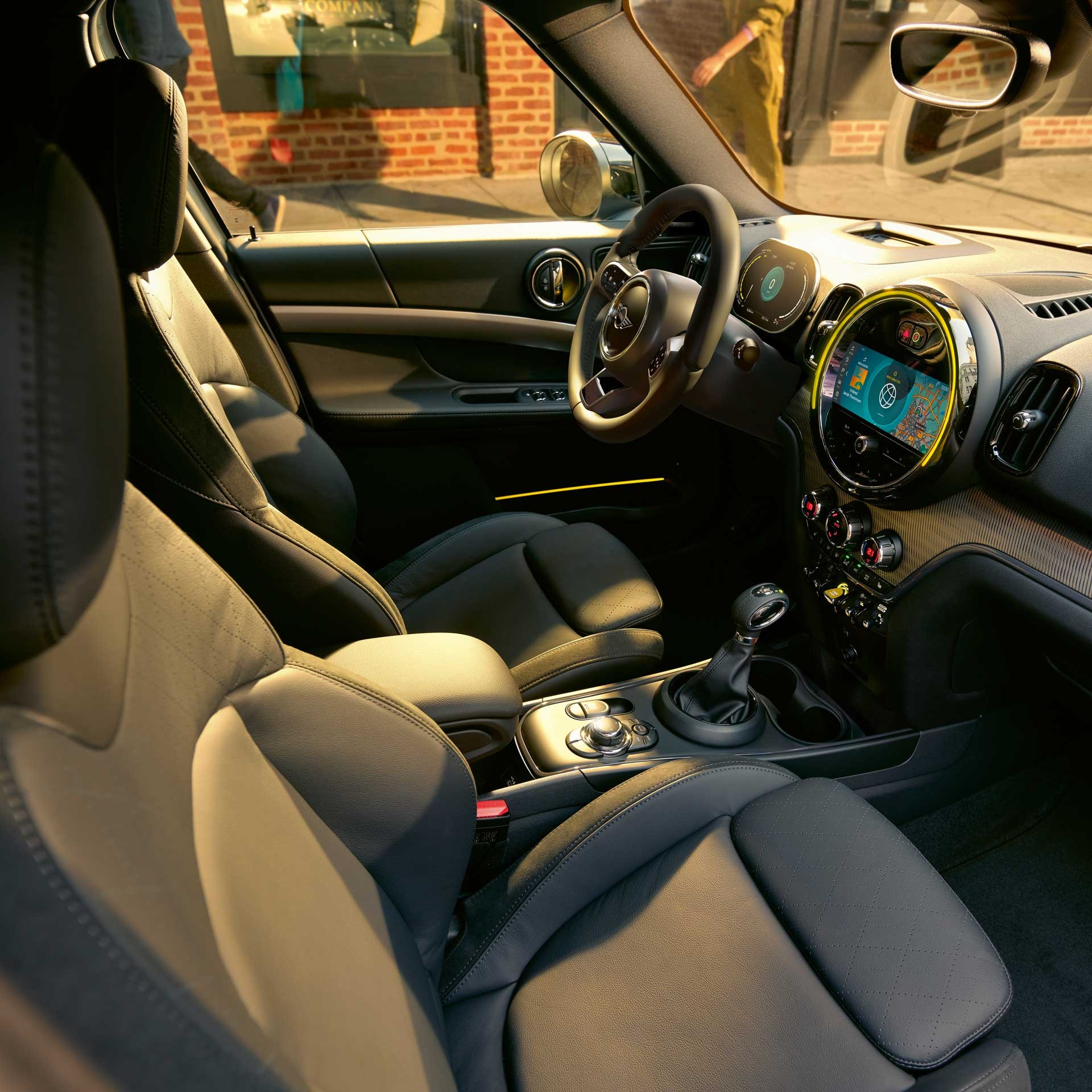 MINI Cooper SE Countryman ALL4 – εσωτερικό – προβολή 360° MINI Cooper SE Countryman ALL4 – εσωτερικό – προβολή 360°